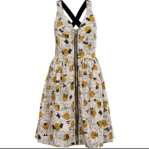 Anthropologie Numph Fiona Retro Jetson Dress size 6